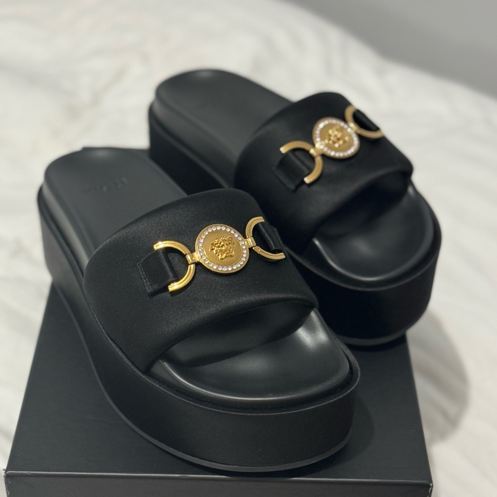 Versace sandals … worn once. Come with box